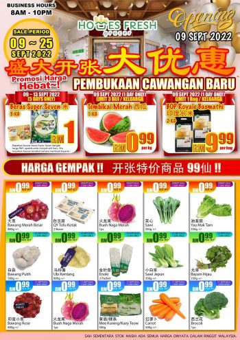 Homes-Fresh-Grocer-Opening-Promotion-at-Kajang-Prima-350x495 - Promotions & Freebies Selangor Supermarket & Hypermarket 