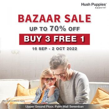 Hush-Puppies-Apparel-Bazaar-Sale-at-Palm-Mall-Seremban-350x350 - Apparels Fashion Accessories Fashion Lifestyle & Department Store Footwear Malaysia Sales Negeri Sembilan 