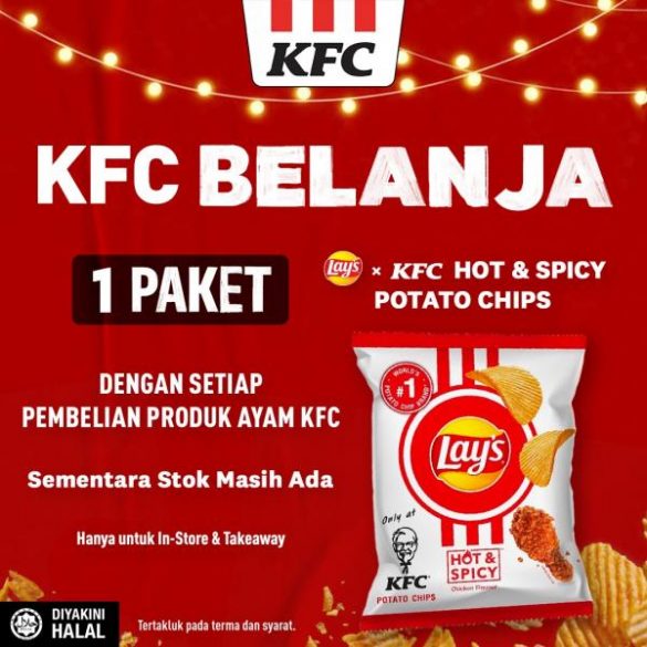 21 Sep 2022 Onward KFC Free Lay's x KFC Hot & Spicy Potato Chips