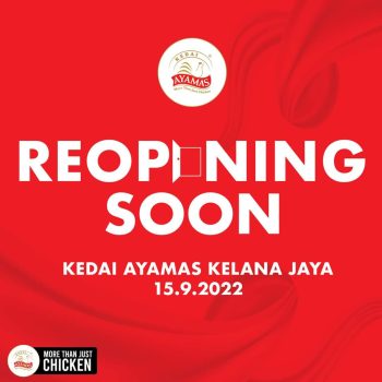 Kedai-Ayamas-Re-open-Deal-at-Kelana-Jaya - Beverages Food , Restaurant & Pub Promotions & Freebies Selangor 