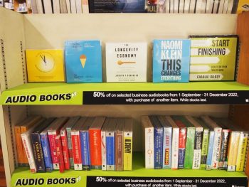 Kinokuniya-Audio-Books-Promo-350x263 - Books & Magazines Kuala Lumpur Promotions & Freebies Selangor Stationery 