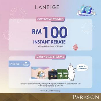 Laneige-28th-Anniversary-Sale-at-Parkson-1-350x350 - Beauty & Health Cosmetics Johor Kedah Kelantan Kuala Lumpur Malaysia Sales Melaka Negeri Sembilan Pahang Penang Perak Perlis Personal Care Putrajaya Sabah Sarawak Selangor Skincare Terengganu 