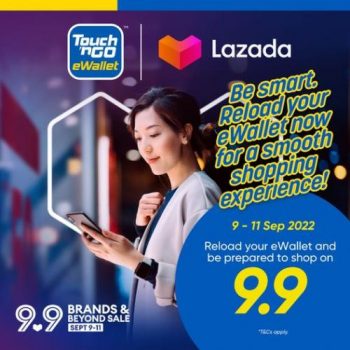 Lazada-9.9-Sale-RM5-OFF-with-Touch-n-Go-350x350 - eWallet & Digital Currency Johor Kedah Kelantan Kuala Lumpur Malaysia Sales Melaka Negeri Sembilan Online Store Others Pahang Penang Perak Perlis Putrajaya Sabah Sarawak Selangor Terengganu 