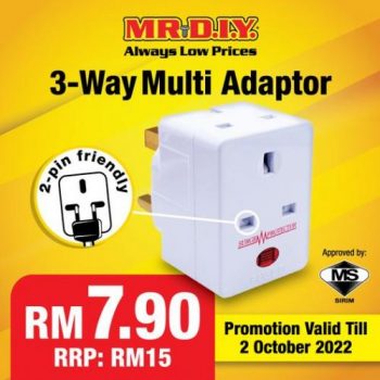 MR-DIY-3-Way-Multi-Adaptor-@-RM7.90-Promotion-350x350 - Johor Kedah Kelantan Kuala Lumpur Melaka Negeri Sembilan Others Pahang Penang Perak Perlis Promotions & Freebies Putrajaya Sabah Sarawak Selangor Terengganu 
