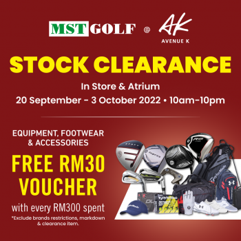 MST-Golf-Clearance-Sale-at-Avenue-K-Mall-350x350 - Golf Kuala Lumpur Selangor Sports,Leisure & Travel Warehouse Sale & Clearance in Malaysia 