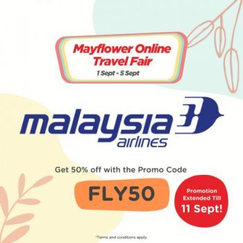 Mayflower-Malaysia-Airlines-50-off-Promotion-350x350 - Johor Kedah Kelantan Kuala Lumpur Melaka Negeri Sembilan Online Store Others Pahang Penang Perak Perlis Promotions & Freebies Putrajaya Sabah Sarawak Selangor Terengganu 