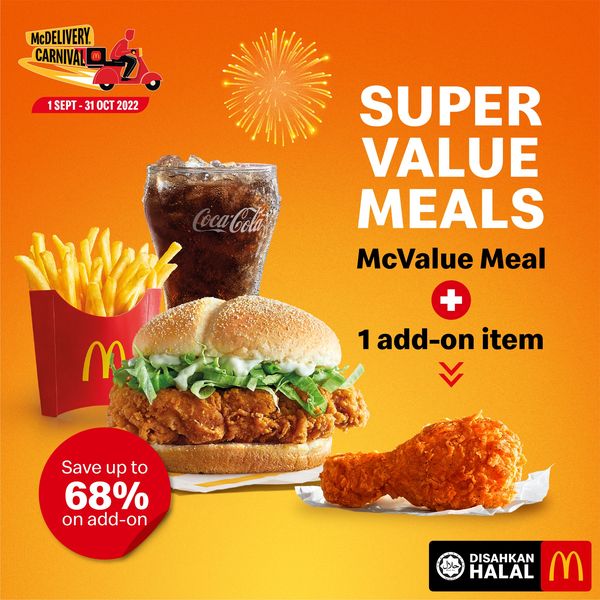 12 Sep 2022 Onward McDonald's Super Value Meals Promo