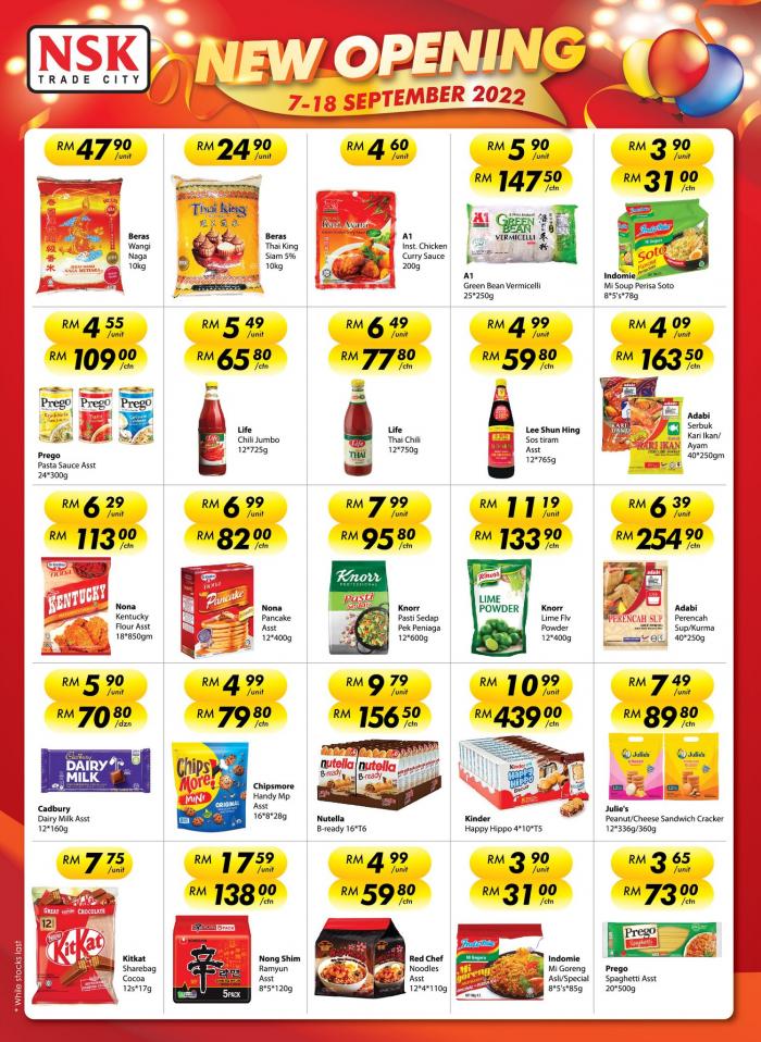7-18 Sep 2022: NSK Opening Promotion at Seri Kembangan 3 Elements ...