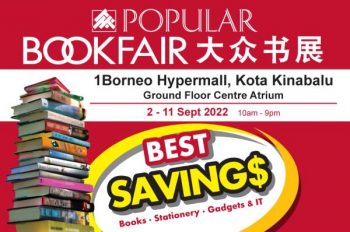 POPULAR-Book-Fair-Sale-at-1Borneo-Hypermall-350x232 - Books & Magazines Malaysia Sales Sabah Stationery 