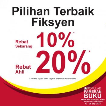 POPULAR-Book-Fair-Sale-at-AEON-Kulaijaya-Johor-2-350x350 - Books & Magazines Johor Malaysia Sales Stationery 