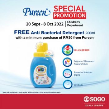 Pureen-FREE-Anti-Bacterial-Detergent-Promotion-at-SOGO-350x350 - Baby & Kids & Toys Babycare Kuala Lumpur Promotions & Freebies Selangor 
