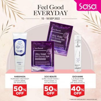 SaSa-Feel-Good-Everyday-Promotion-1-350x350 - Beauty & Health Cosmetics Fragrances Johor Kedah Kelantan Kuala Lumpur Melaka Negeri Sembilan Pahang Penang Perak Perlis Personal Care Promotions & Freebies Putrajaya Sabah Sarawak Selangor Skincare Terengganu 