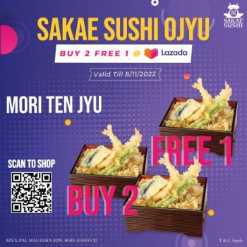 Sakae-Sushi-Lazada-Buy-2-Free-1-Promotion-1-350x350 - Beverages Food , Restaurant & Pub Johor Kedah Kelantan Kuala Lumpur Melaka Negeri Sembilan Online Store Pahang Penang Perak Perlis Promotions & Freebies Putrajaya Sabah Sarawak Selangor Sushi Terengganu 