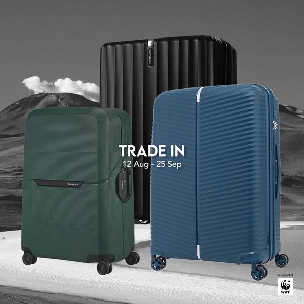 Now till 25 Sep 2022 Samsonite Trade In Promo