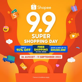 Shopee-9.9-Super-Shopping-Day-2022-Voucher-Code - Johor Kedah Kelantan Kuala Lumpur Melaka Negeri Sembilan Online Store Others Pahang Penang Perak Perlis Promotions & Freebies Putrajaya Sabah Sarawak Selangor Terengganu 