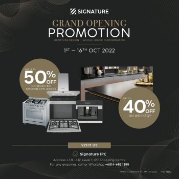 Signature-Grand-Opening-Promotion-at-IPC-Shopping-Centre-2-350x350 - Electronics & Computers Home Appliances Kitchen Appliances Promotions & Freebies Selangor 