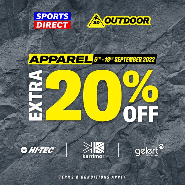 518 Sep 2022 Sports Direct Outdoor Special