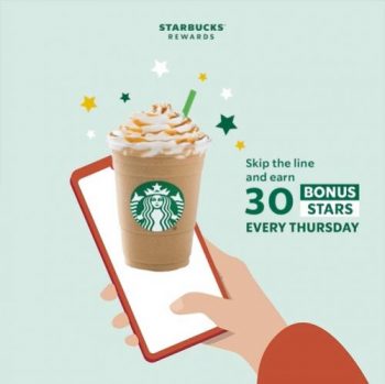 Starbucks-Mobile-Order-Pay-Earn-30-Bonus-Stars-Promotion-350x349 - Beverages Food , Restaurant & Pub Johor Kedah Kelantan Kuala Lumpur Melaka Negeri Sembilan Pahang Penang Perak Perlis Promotions & Freebies Putrajaya Sabah Sarawak Selangor Terengganu 