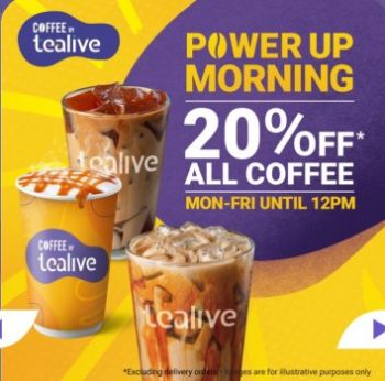 Tealive-20-off-All-Coffee-Promotion-1-350x346 - Beverages Food , Restaurant & Pub Johor Kedah Kelantan Kuala Lumpur Melaka Negeri Sembilan Pahang Penang Perak Perlis Promotions & Freebies Putrajaya Sabah Sarawak Selangor Terengganu 