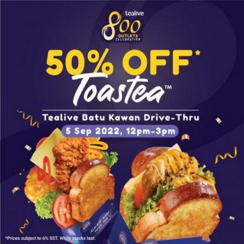 Tealive-Drive-Thru-Opening-Promotion-at-Batu-Kawan-1-350x350 - Beverages Food , Restaurant & Pub Penang Promotions & Freebies 