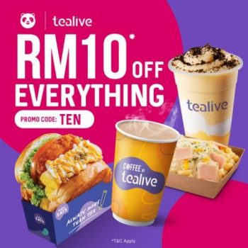 Tealive-FoodPanda-RM10-OFF-Promotion-350x350 - Beverages Food , Restaurant & Pub Johor Kedah Kelantan Kuala Lumpur Melaka Negeri Sembilan Pahang Penang Perak Perlis Promotions & Freebies Putrajaya Sabah Sarawak Selangor Terengganu 