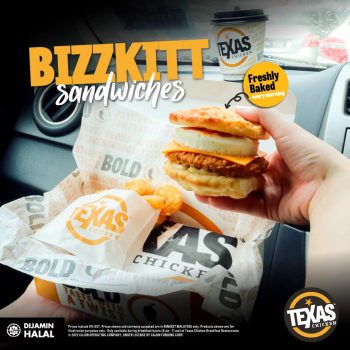 Texas-Chickens-Breakfast-BIZZKITT-Sandwiches-Deal-350x350 - Beverages Food , Restaurant & Pub Johor Kedah Kelantan Kuala Lumpur Melaka Negeri Sembilan Pahang Penang Perak Perlis Promotions & Freebies Putrajaya Sabah Sarawak Selangor Terengganu 