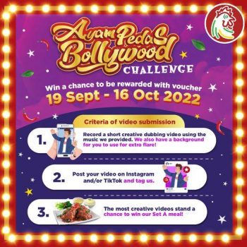 The-Chicken-Rice-Shop-Ayam-Pedas-Bollywood-Challenge-350x350 - Beverages Events & Fairs Food , Restaurant & Pub Johor Kedah Kelantan Kuala Lumpur Melaka Negeri Sembilan Pahang Penang Perak Perlis Putrajaya Sabah Sarawak Selangor Terengganu 