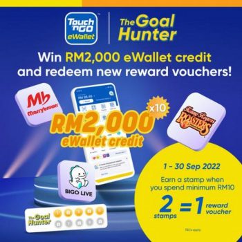 Touch-n-Go-eWallet-September-The-Goal-Hunter-Promotion-350x350 - eWallet & Digital Currency Johor Kedah Kelantan Kuala Lumpur Melaka Negeri Sembilan Online Store Pahang Penang Perak Perlis Promotions & Freebies Putrajaya Sabah Sarawak Selangor Terengganu 