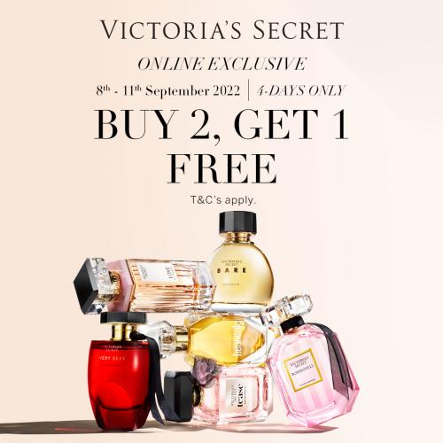8-11 Sep 2022: Victoria's Secret Online Buy 2 Free 1 Promotion