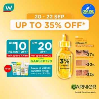 Watsons-Online-Garnier-Brand-Day-Sale-350x350 - Beauty & Health Health Supplements Johor Kedah Kelantan Kuala Lumpur Malaysia Sales Melaka Negeri Sembilan Online Store Pahang Penang Perak Perlis Personal Care Putrajaya Sabah Sarawak Selangor Skincare Terengganu 