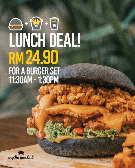 6 Sep 2022 Onward myBurgerLab Lunch Deal Special