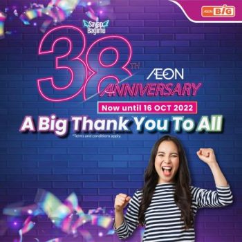 AEON-BiG-AEON-38th-Anniversary-Promotion-350x350 - Johor Kedah Kelantan Kuala Lumpur Melaka Negeri Sembilan Pahang Penang Perak Perlis Promotions & Freebies Putrajaya Sabah Sarawak Selangor Supermarket & Hypermarket Terengganu 