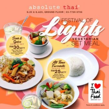 Absolute-Thai-Deepavali-Vegetarian-Set-Meal-Promotion-at-IPC-Shopping-Centre-350x350 - Beverages Food , Restaurant & Pub Promotions & Freebies Selangor 