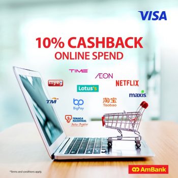 AmBank-10-Cashback-Deal-350x350 - AmBank Bank & Finance Johor Kedah Kelantan Kuala Lumpur Melaka Negeri Sembilan Pahang Penang Perak Perlis Promotions & Freebies Putrajaya Sabah Sarawak Selangor Terengganu 