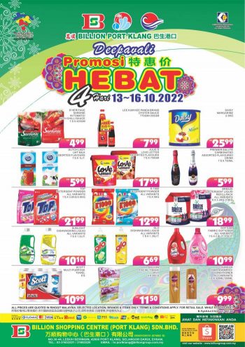 BILLION-Deepavali-Promotion-at-Port-Klang-1-350x495 - Promotions & Freebies Selangor Supermarket & Hypermarket 