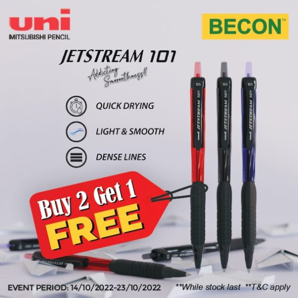 1423 Oct 2022 Becon Stationery Buy 2 Free 1 Promotion