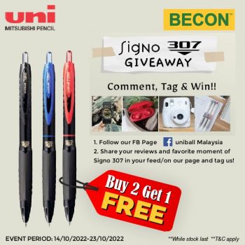 Becon-Stationery-Buy-2-Free-1-Promotion-350x350 - Books & Magazines Johor Kedah Kelantan Kuala Lumpur Melaka Negeri Sembilan Pahang Penang Perak Perlis Promotions & Freebies Putrajaya Sabah Sarawak Selangor Stationery Terengganu 