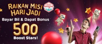 Boost-App-Offers-Pay-Bills-and-Earn-up-to-Bonus-500-stars-350x152 - eWallet & Digital Currency Johor Kedah Kelantan Kuala Lumpur Melaka Negeri Sembilan Online Store Pahang Penang Perak Perlis Promotions & Freebies Putrajaya Sabah Sarawak Selangor Terengganu 
