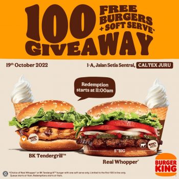 Burger-King-Opening-Deal-at-Caltex-Juru-1-350x350 - Beverages Burger Food , Restaurant & Pub Penang Promotions & Freebies 