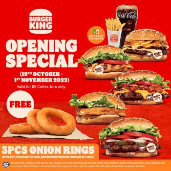 Burger-King-Opening-Deal-at-Caltex-Juru-2-350x350 - Beverages Burger Food , Restaurant & Pub Penang Promotions & Freebies 