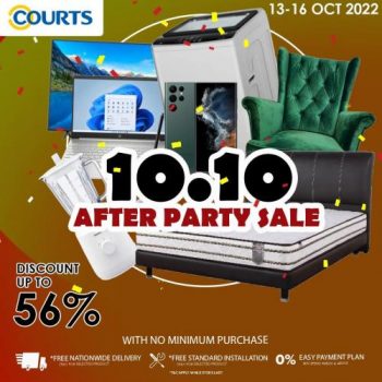 COURTS-10.10-After-Party-Killer-Deals-Promotion-350x350 - Electronics & Computers Home Appliances Johor Kedah Kelantan Kitchen Appliances Kuala Lumpur Melaka Negeri Sembilan Pahang Penang Perak Perlis Promotions & Freebies Putrajaya Sabah Sarawak Selangor Terengganu 