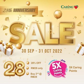 Caring-Pharmacy-28th-Anniversary-Sale-at-Pavilion-350x350 - Beauty & Health Cosmetics Health Supplements Kuala Lumpur Malaysia Sales Personal Care Selangor Skincare 