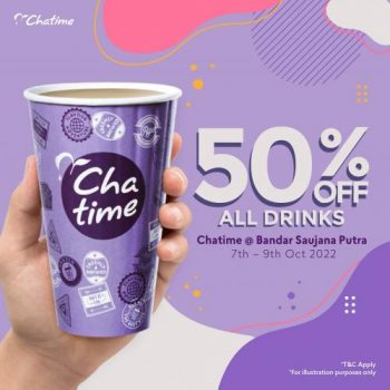 Chatime-50-OFF-Opening-Promotion-at-Bandar-Saujana-Putra-350x350 - Beverages Food , Restaurant & Pub Promotions & Freebies Selangor 