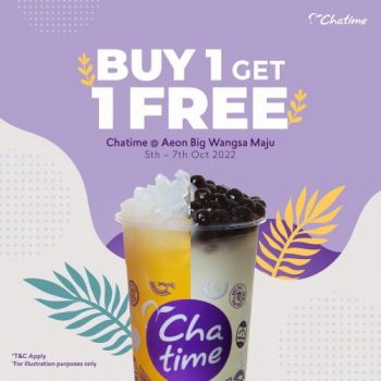 Chatime-Buy-1-Free-1-Opening-Promotion-at-Aeon-Big-Wangsa-Maju-350x350 - Beverages Food , Restaurant & Pub Kuala Lumpur Promotions & Freebies Selangor 