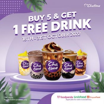 Chatime-Buy-5-Free-1-Promotion-at-TTDI-350x350 - Beverages Food , Restaurant & Pub Kuala Lumpur Promotions & Freebies Selangor 