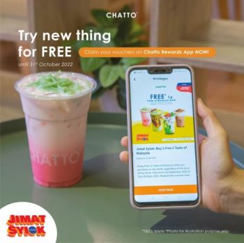 Chatto-Jimat-Syiok-Promotion-350x349 - Beverages Food , Restaurant & Pub Johor Kedah Kelantan Kuala Lumpur Melaka Negeri Sembilan Pahang Penang Perak Perlis Promotions & Freebies Putrajaya Sabah Sarawak Selangor Terengganu 