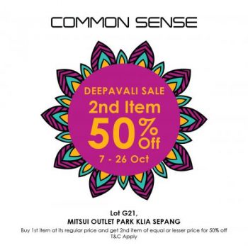 Common-Sense-Deepavali-Sale-at-Mitsui-Outlet-Park-350x350 - Apparels Fashion Accessories Fashion Lifestyle & Department Store Malaysia Sales Selangor 