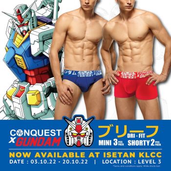 Conquest-Gundam-Special-at-Isetan-350x350 - Fashion Accessories Fashion Lifestyle & Department Store Kuala Lumpur Lingerie Promotions & Freebies Selangor Underwear 
