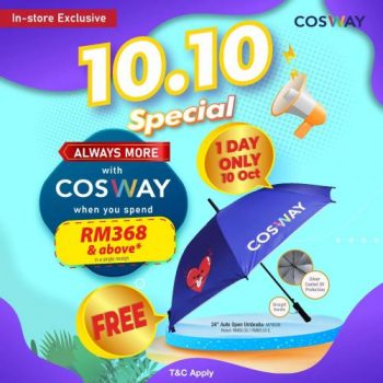 Cosway-10.10-Promotion-Free-Umbrella-350x350 - Beauty & Health Cosmetics Hair Care Health Supplements Johor Kedah Kelantan Kuala Lumpur Melaka Negeri Sembilan Pahang Penang Perak Perlis Personal Care Promotions & Freebies Putrajaya Sabah Sarawak Selangor Skincare Terengganu 