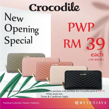 Crocodile-New-Opening-Special-350x350 - Bags Fashion Accessories Fashion Lifestyle & Department Store Handbags Johor Kedah Kelantan Kuala Lumpur Melaka Negeri Sembilan Pahang Penang Perak Perlis Promotions & Freebies Putrajaya Sabah Sarawak Selangor Terengganu 